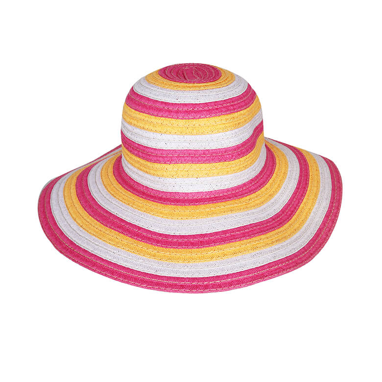 Striped floppy sun hat 2025