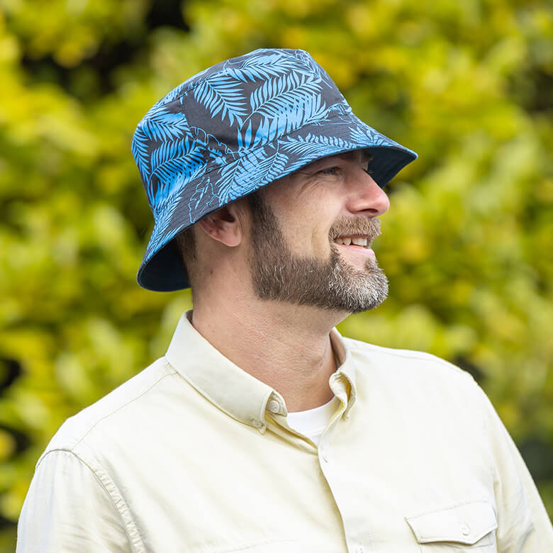 Palma Reversible Bucket Hat Navy