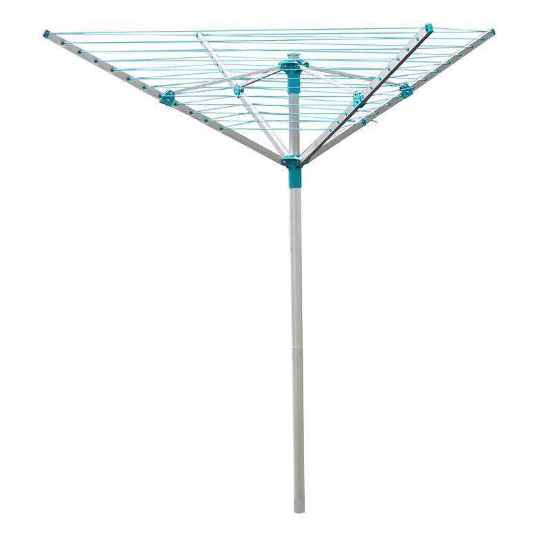 Silver 40M 4 Arm Aluminium Rotary Airer Coopers Of Stortford
