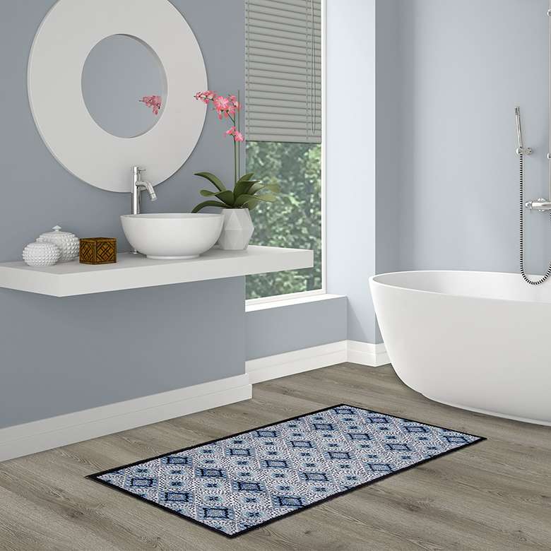 Recylon Bathroom Mat Blue Coopers Of Stortford