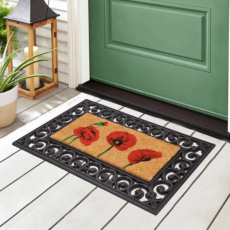 Viking With Inserts Mat Poppies | Coopers Of Stortford