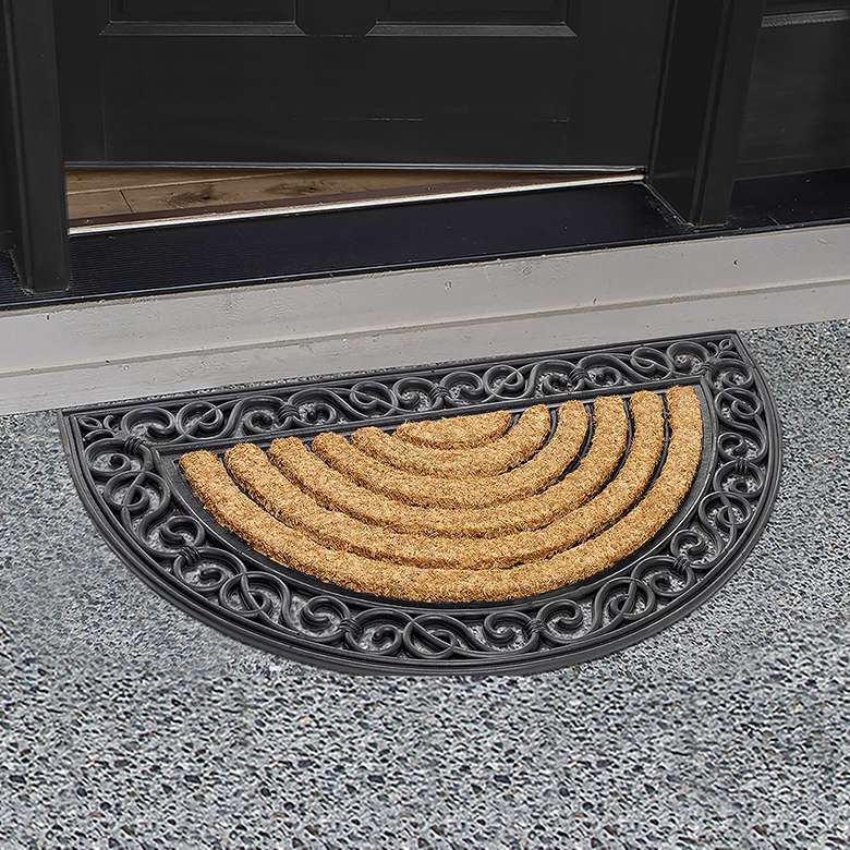 Viking Wrought Iron Mat Half Moon Rugs & Mats Coopers Of Stortford