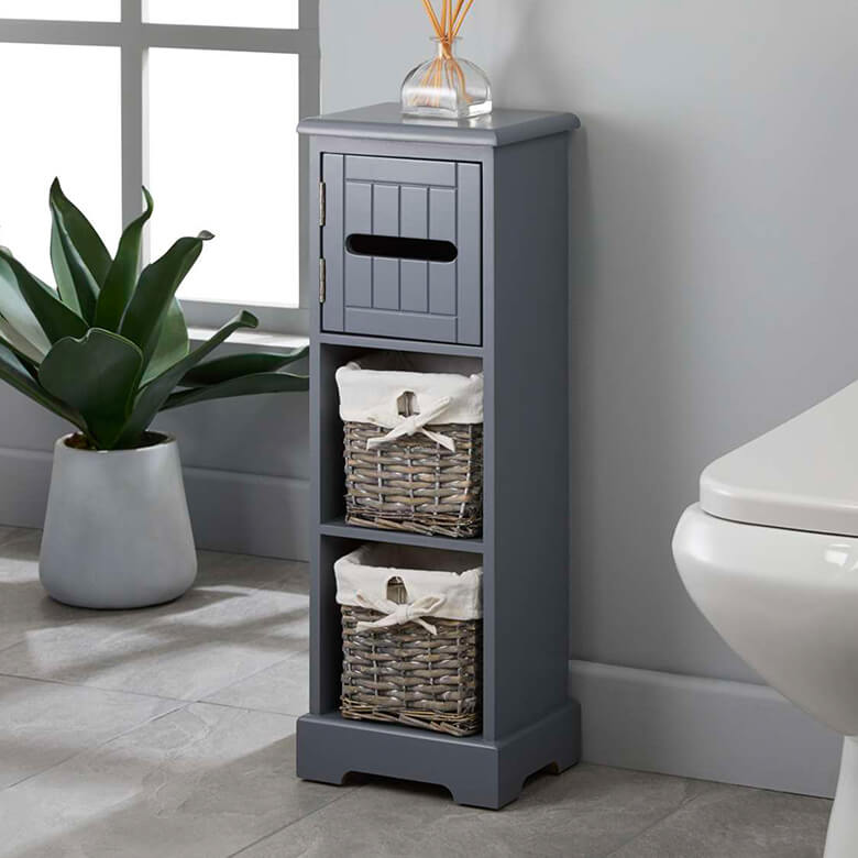 Malvern Style Toilet Roll Holder Grey Bathroom Furniture Coopers Of Stortford