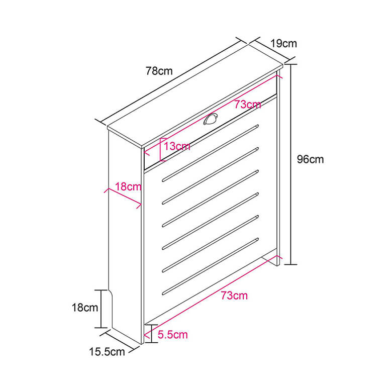Linwood Mini Radiator Cover - Grey | Coopers Of Stortford