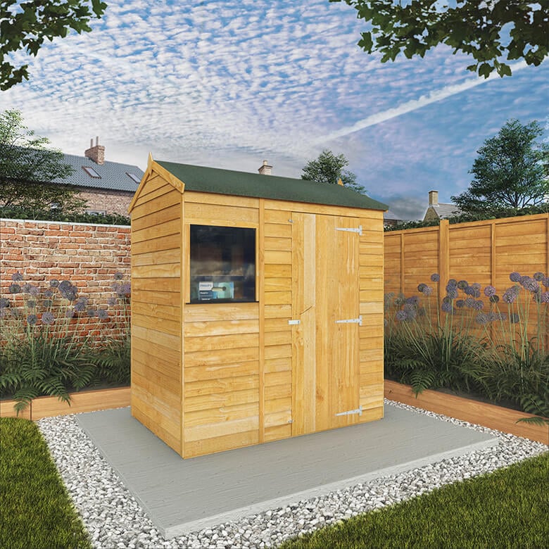 【大幅値下げ】Oasis House Model170T3400J UVPRO Mercia 6 X 4ft Overlap Reverse Apex Shed | Coopers Of Stortford
