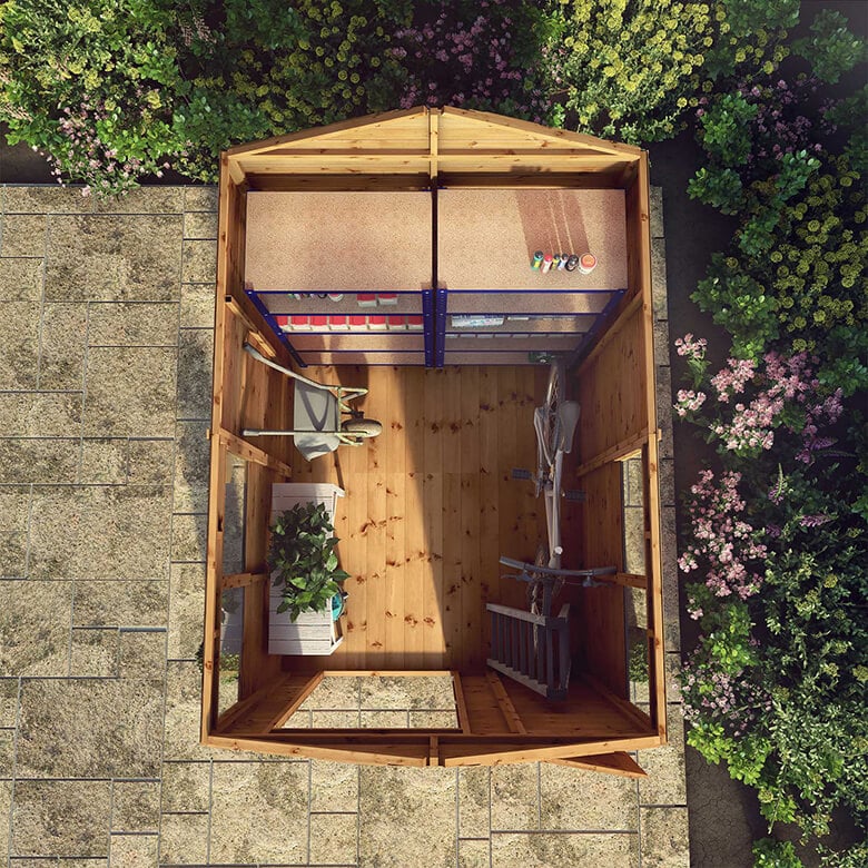 Mercia 8 x 6ft Shiplap Apex Shed | Coopers Of Stortford