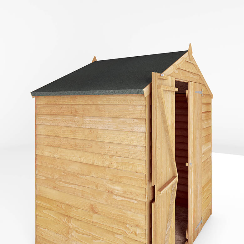 Mercia 4 x 6ft Overlap Apex Windowless Shed | Coopers Of Stortford