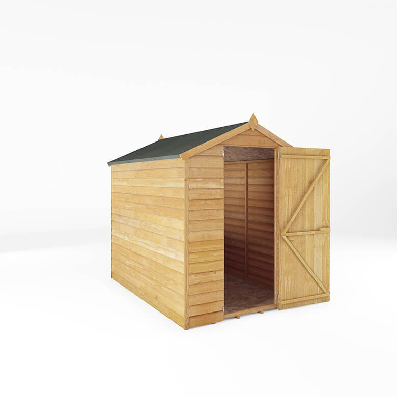 Mercia 7 x 5ft Overlap Apex Windowless Shed | Coopers Of Stortford