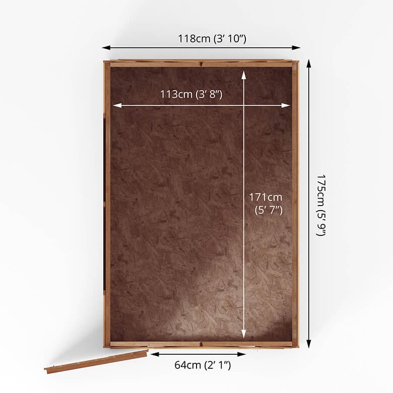 Mercia 6 x 4ft Overlap Apex Shed | Coopers Of Stortford