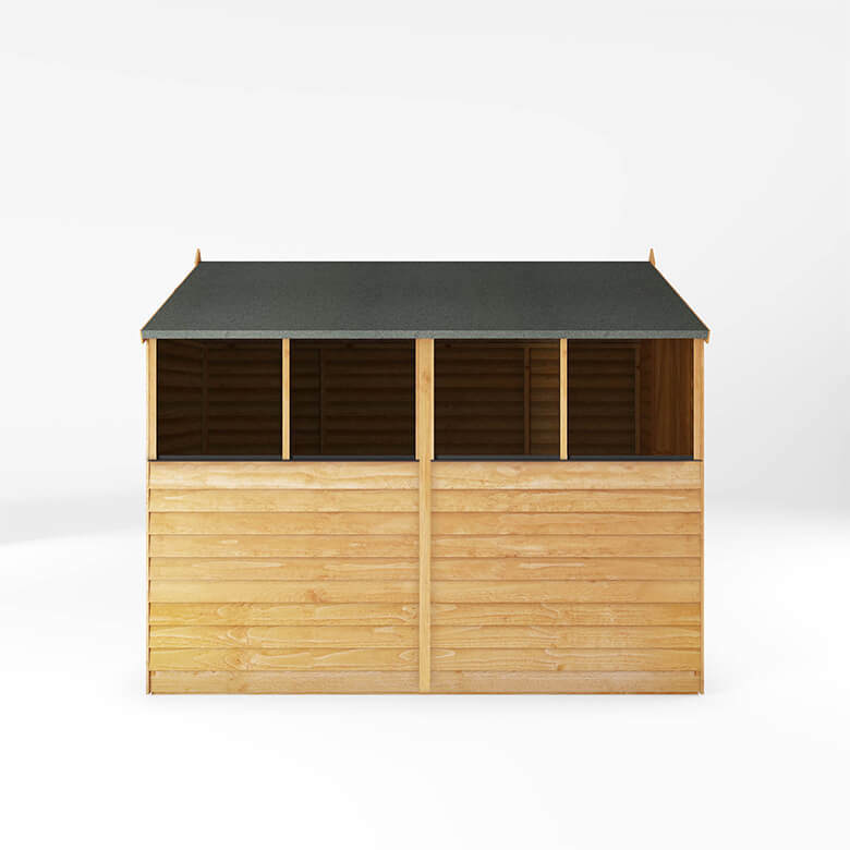 Mercia 8 x 6ft Overlap Apex Shed - Double Door | Coopers Of Stortford