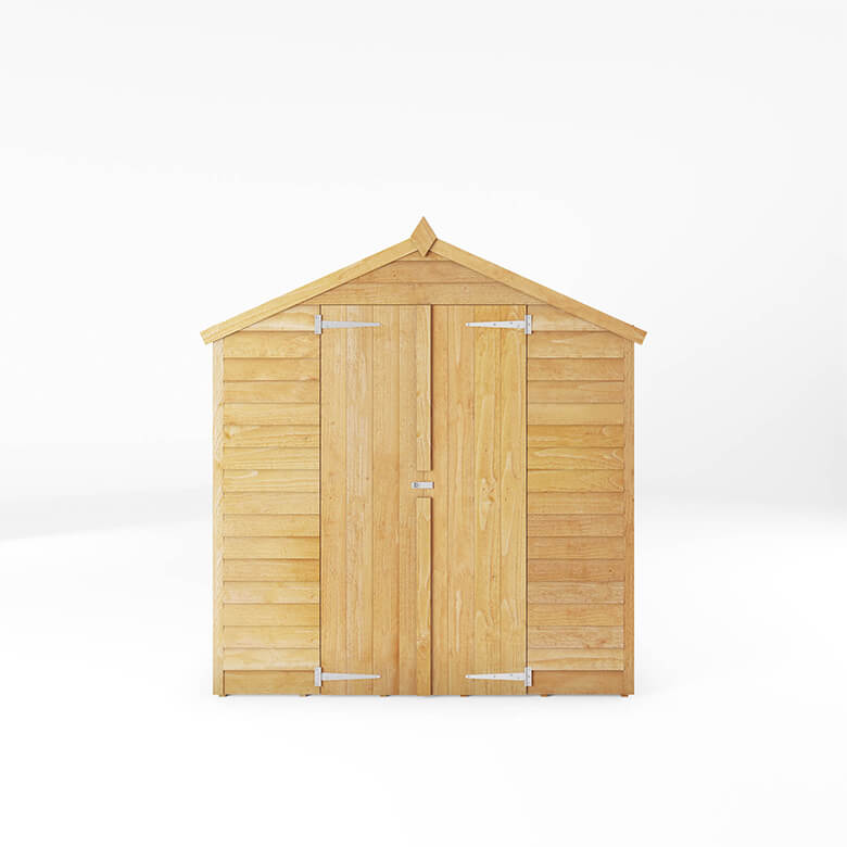 Mercia 8 x 6ft Overlap Apex Shed - Double Door | Coopers Of Stortford