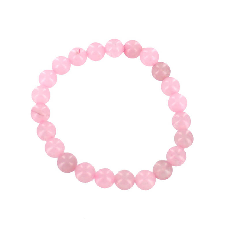 Buy Jersey Pearl Sorel Rose Quartz Rose Gold Slider Bracelet Online