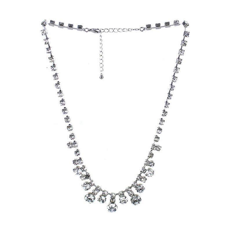 Elegantly Linked Cascading Lily Flowers White Shell and Bead Statement  Necklace - Walmart.com
