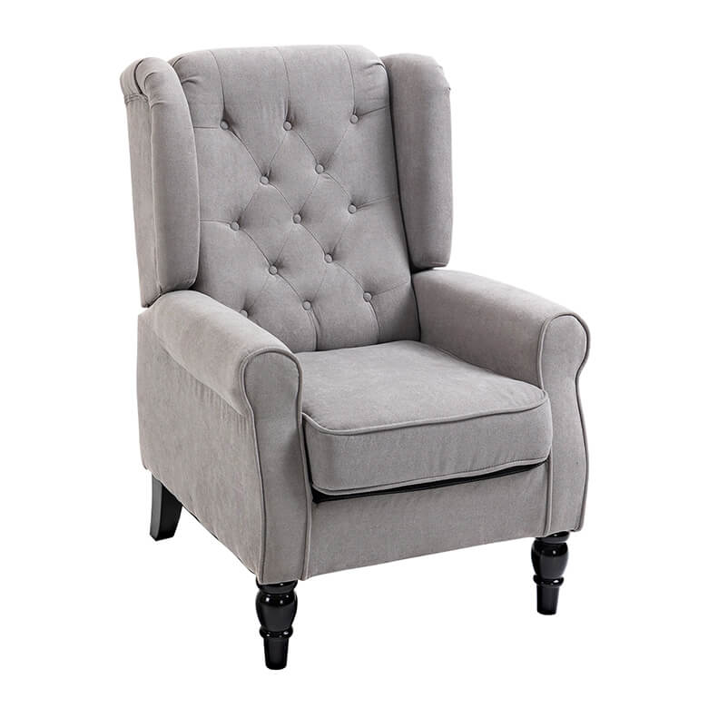 Wingback Armchair Grey Coopers Of Stortford