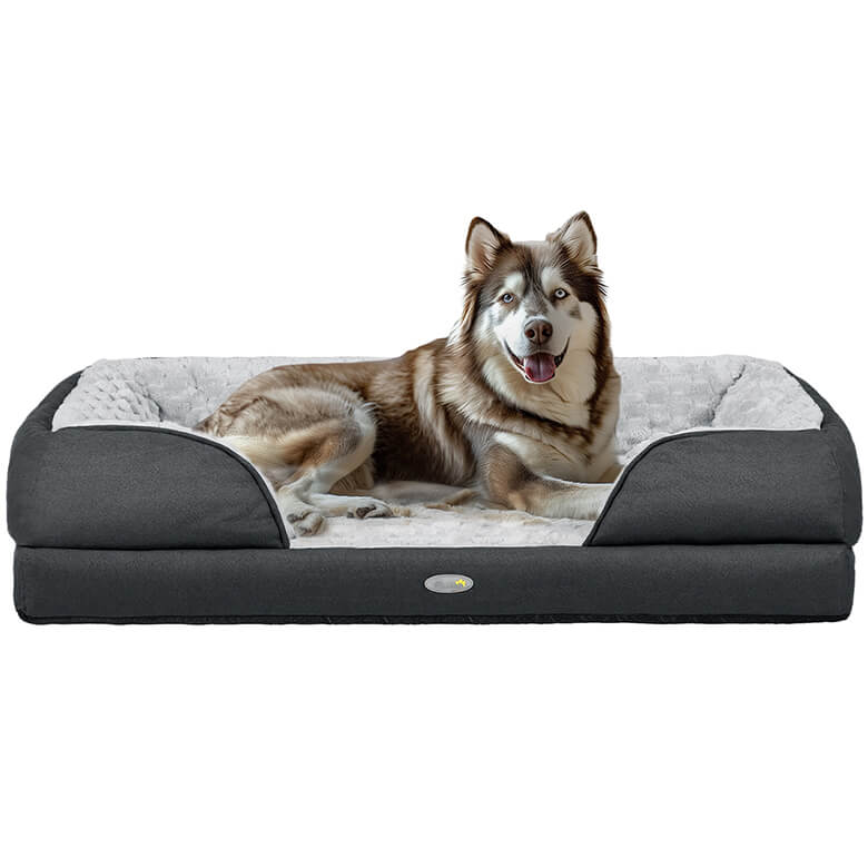 Calming Dog Bed for Large Dogs with Washable Cover Anti-Slip