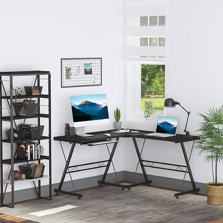 Curved gaming desk discount