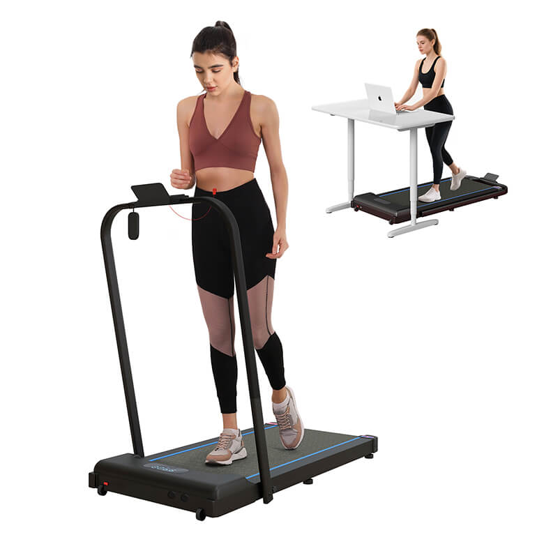 Folding Walking Pad Treadmill with Remote LED Display