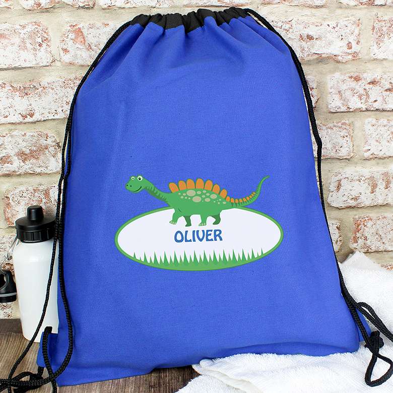 Personalised Dinosaur Kit Bag Coopers Of Stortford