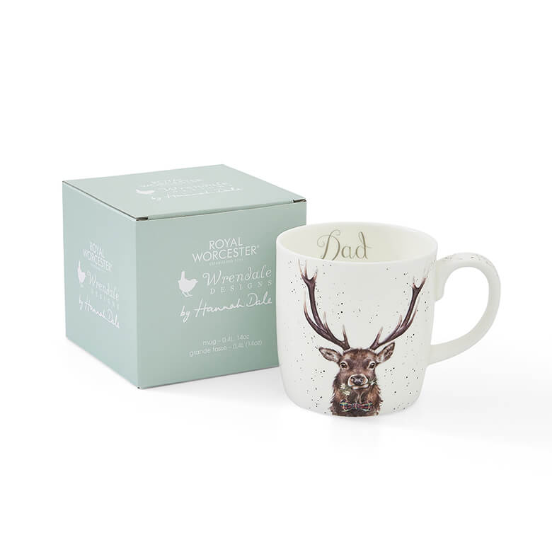 Tazza Wrendale Designs 'He's A Fun-Gi' – Porcellana Fine Royal Worcester – 0,3L