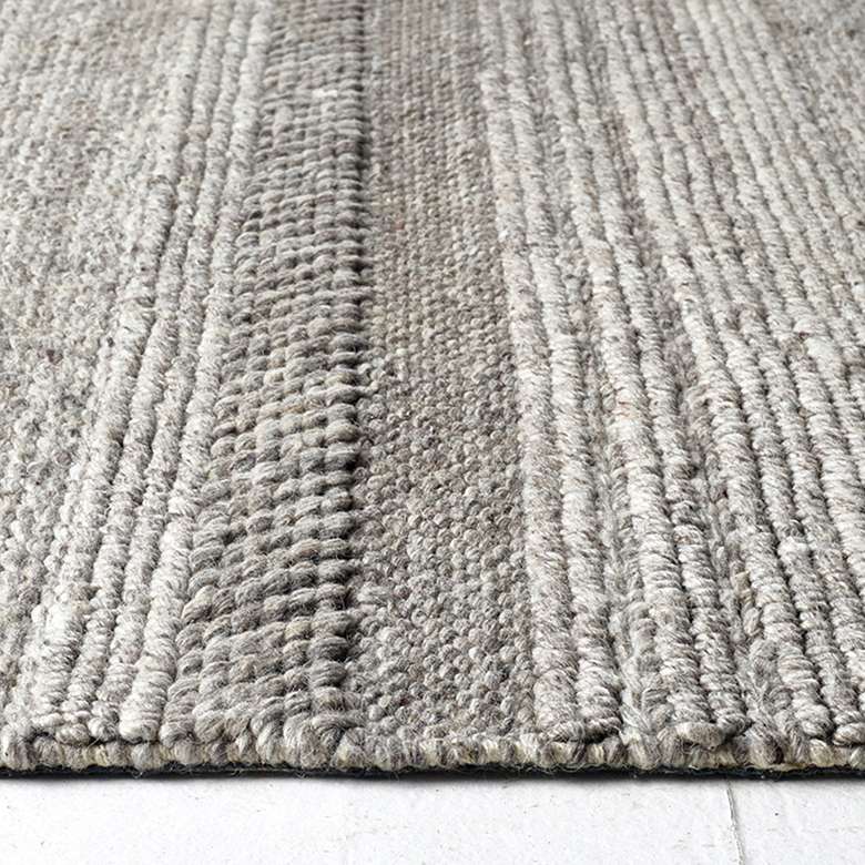 Chunky Knit Rug Grey  Coopers Of Stortford