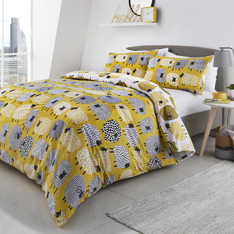 Ochre bedding deals