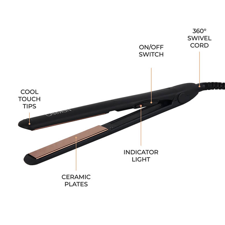 Chi rose noir ceramic hairstyling iron shop