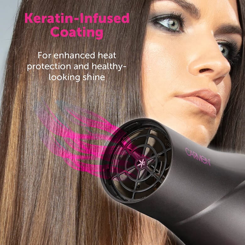 Carmen Neon Series 2000W Hair Dryer Gift Set Coopers Of Stortford