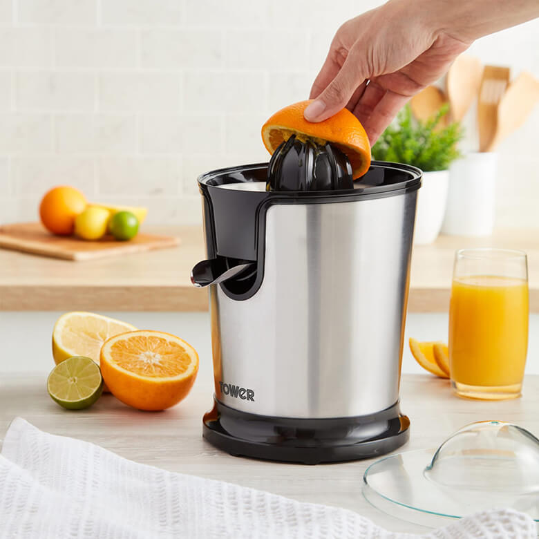 Tower 100W Citrus Juicer - Stainless Steel