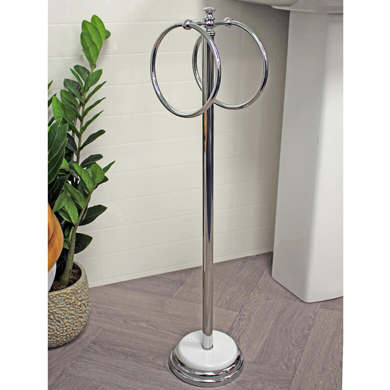 Opera Freestanding Double Towel Ring Coopers Of Stortford