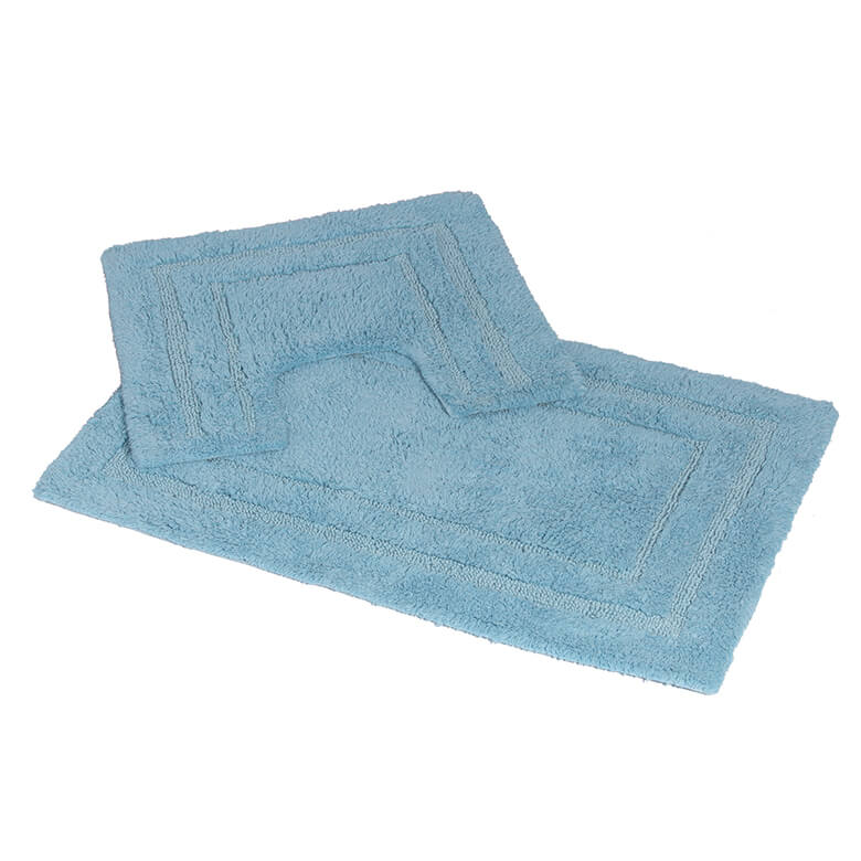 Blue bathroom mat sets hotsell