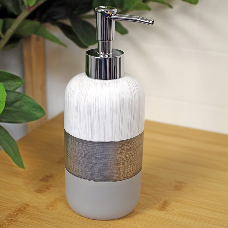 Luxe Grey Resin Liquid Soap Dispenser