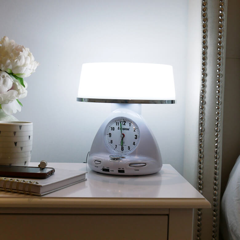 native Corrupt statisch Bedside Touch Lamp and Radio | Coopers Of Stortford