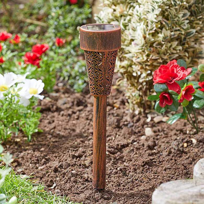 Bronze solar garden lights deals
