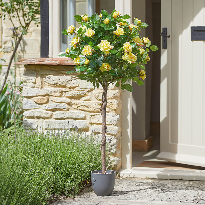 Artificial yellow roses discount