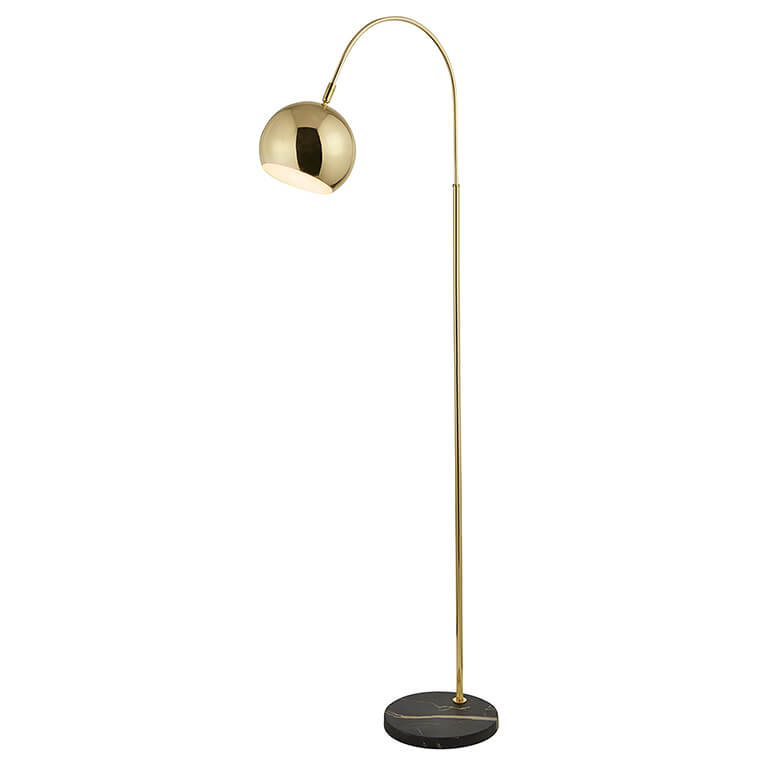 Gold lamp on sale with marble base