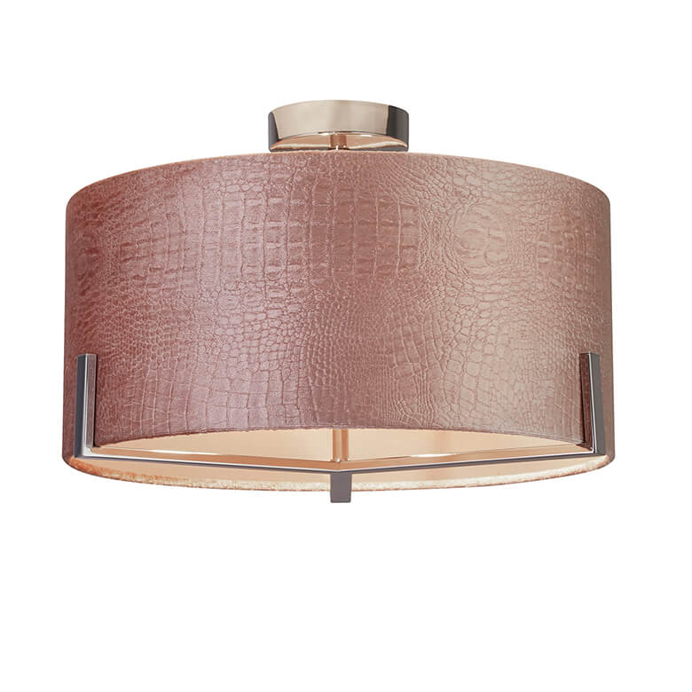 Blush Velvet Pendant Ceiling Fitting Coopers Of Stortford