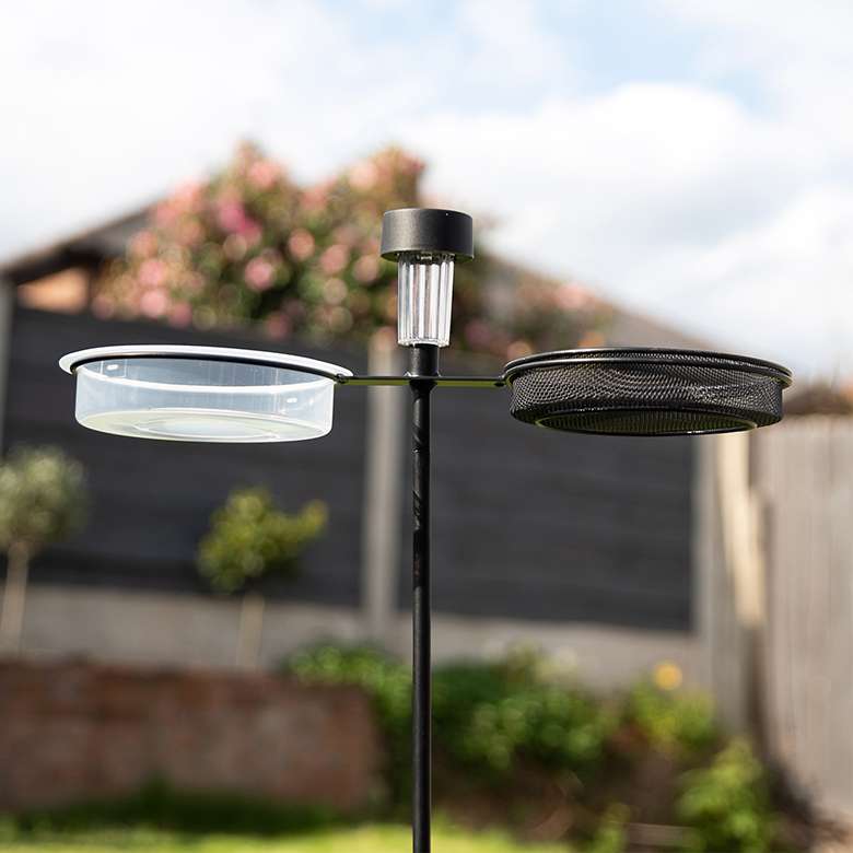 Freestanding Bird Feeder With Solar LED Coopers Of Stortford