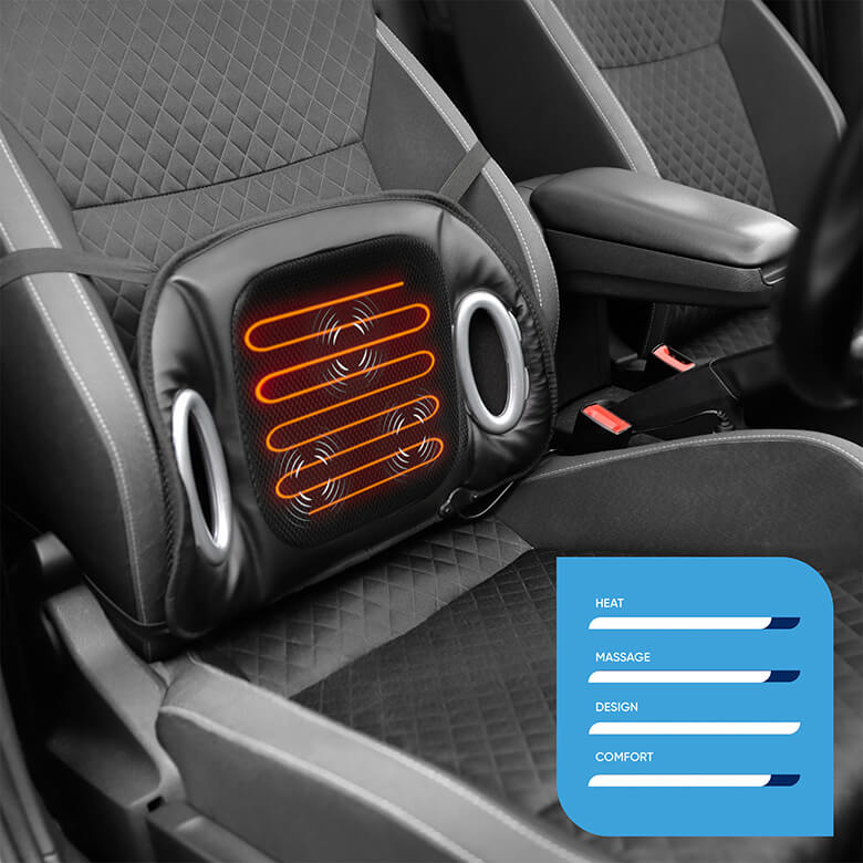 Heated lumbar support for car best sale
