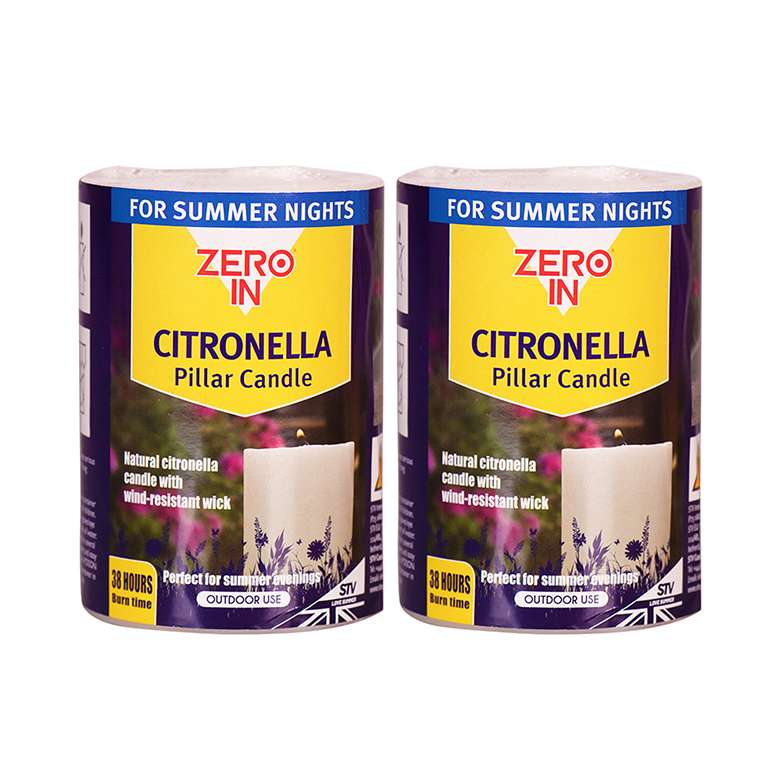 Citronella on sale candles pillar