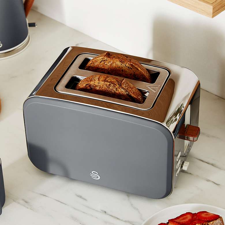 Swan 2 Slice Nordic Toaster Grey Coopers Of Stortford