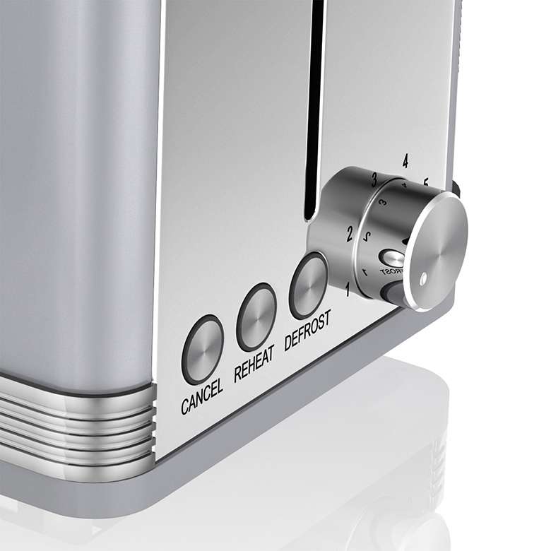 Swan retro grey clearance toaster