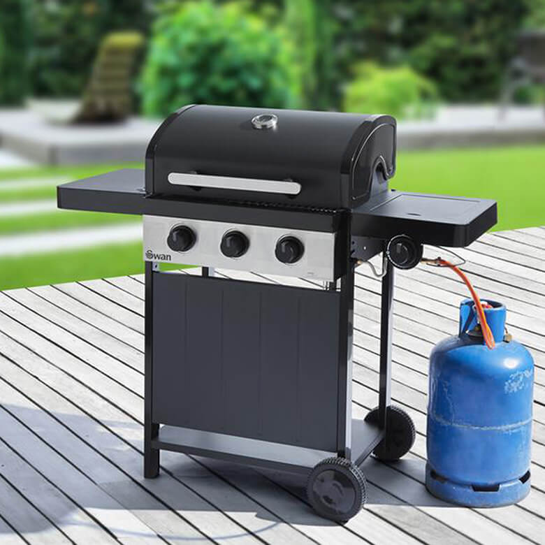 Swan Kansas 3 Gas BBQ Coopers Of Stortford