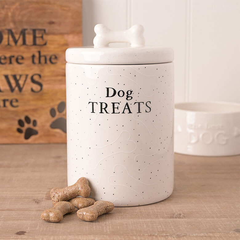 Paw Prints Treat Jar Dog Coopers Of Stortford