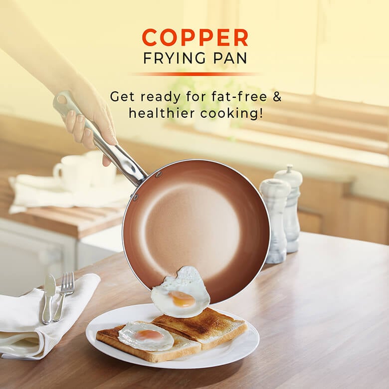 Red clearance copper pan