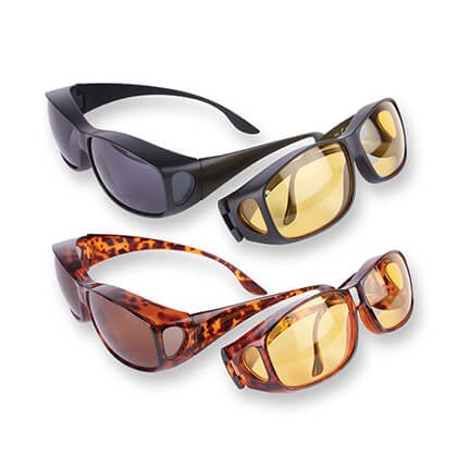 Wrap-around UV Protection Sunglasses plus anti-glare glasses free