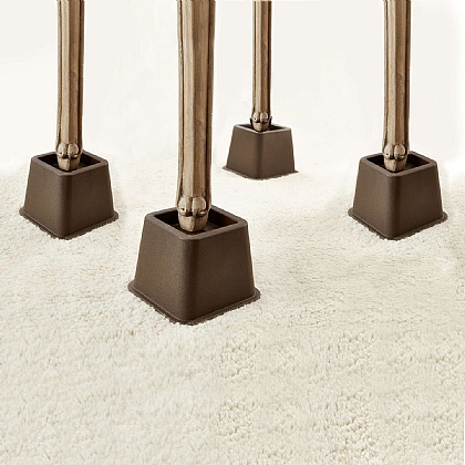 Pack of 8 Adjustable Furniture Raisers