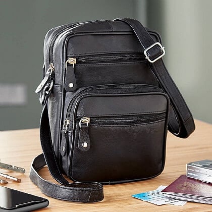 Leather Messenger Bag