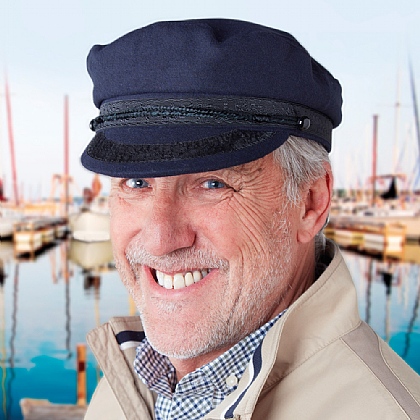 Men's Navy Breton Cap