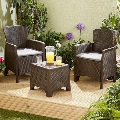 Plastic Rattan Furniture Set