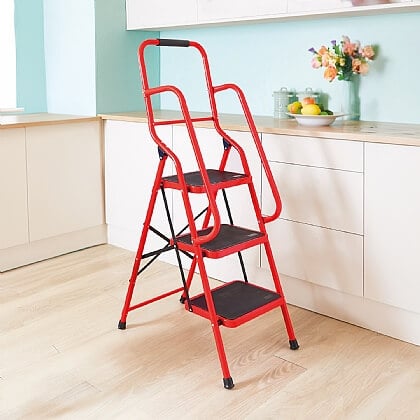 Red Safety Ladder